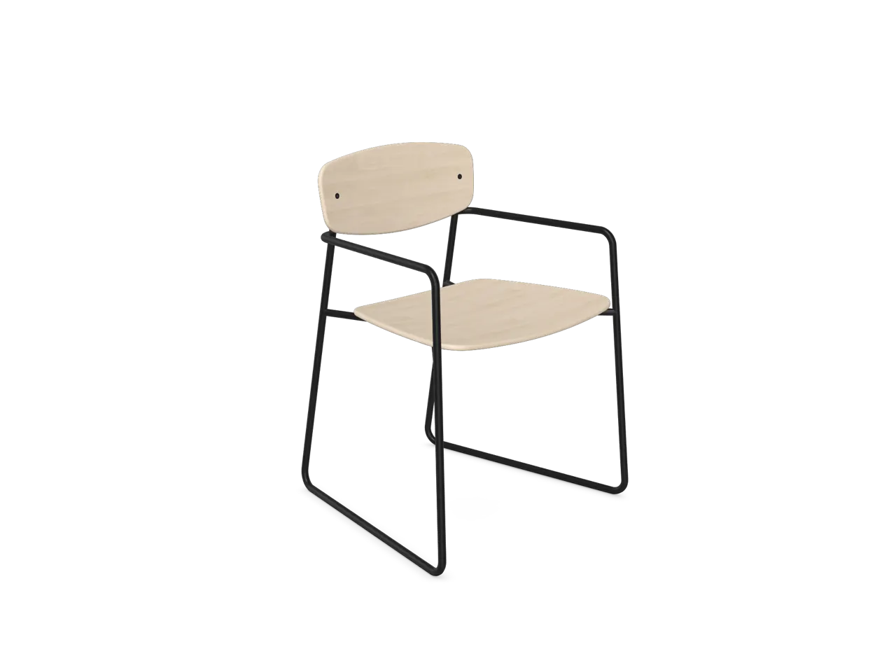 Faye Arm Chair - Sled, Chair