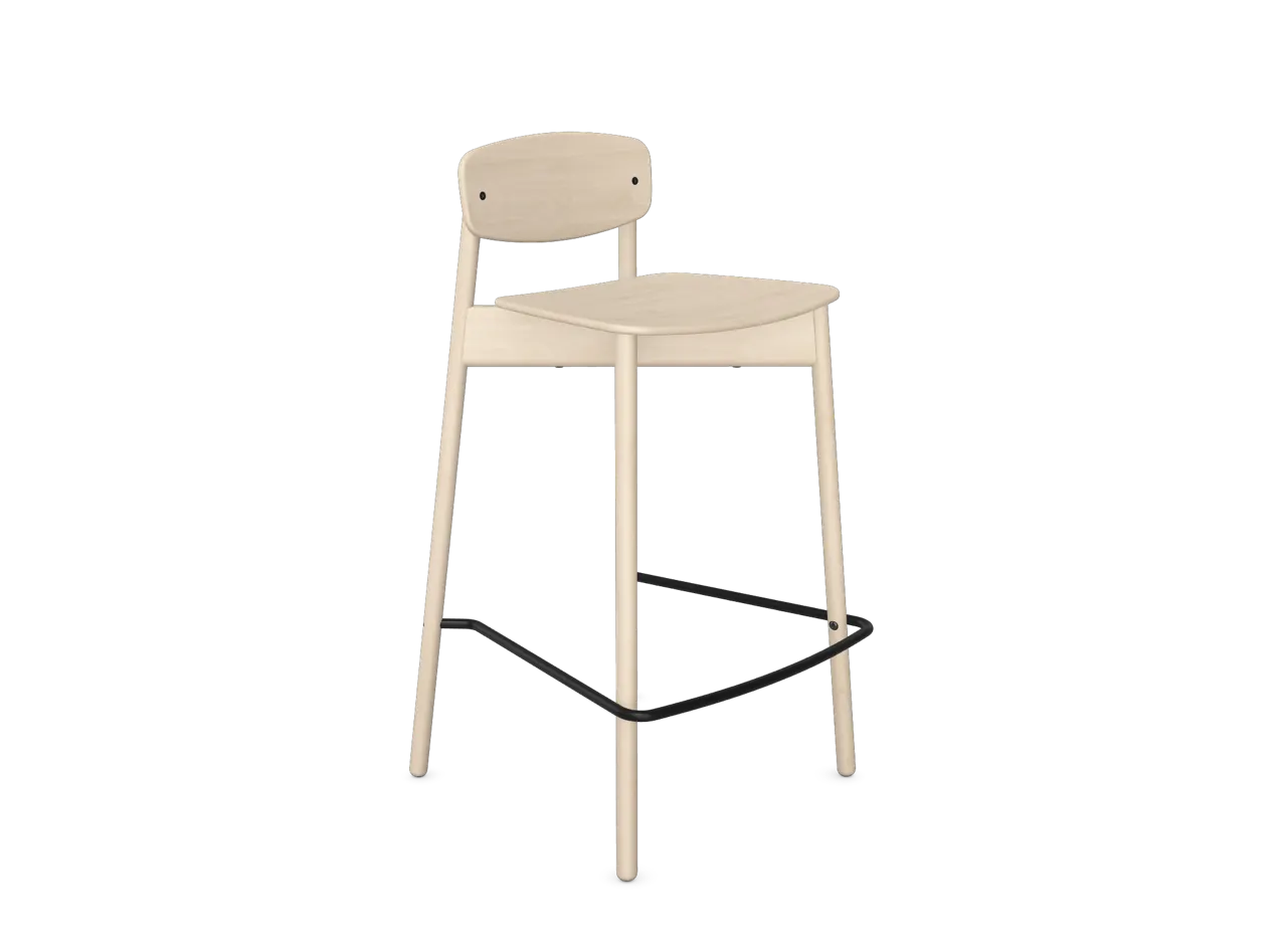 Faye Bar Stool - 4 Leg Wooden, Stool
