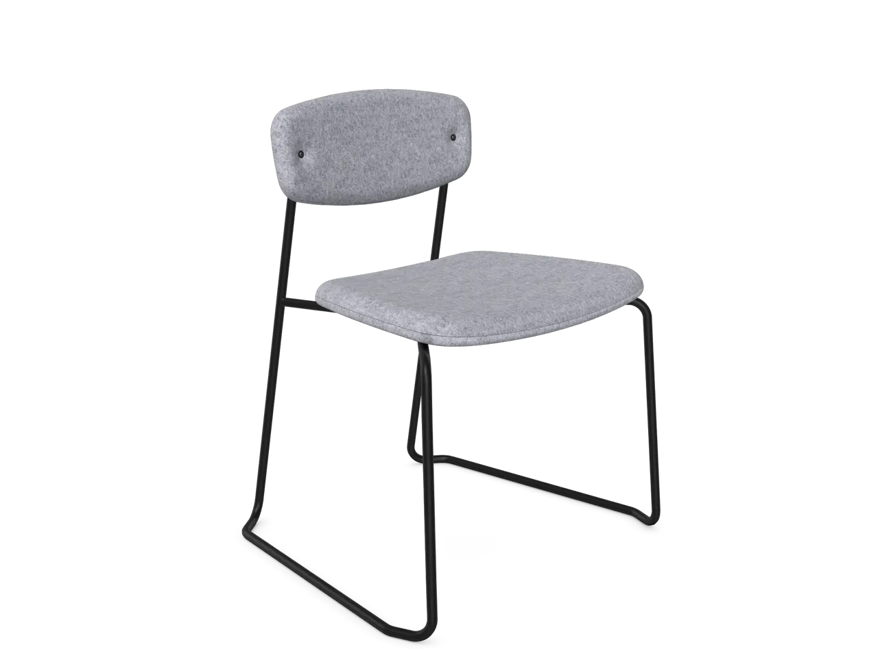 Faye Side Chair - Sled - Upholstered, Chair