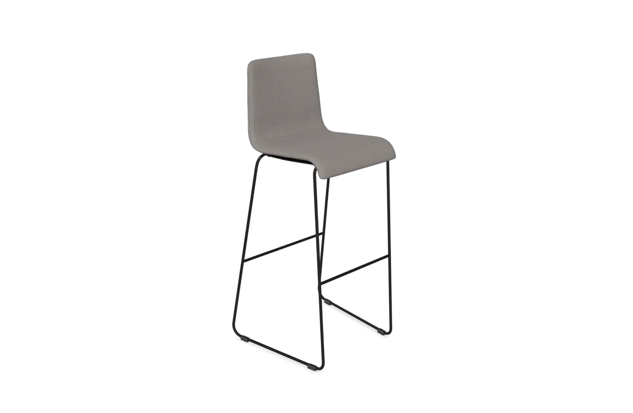 Jinx Bar Stool - Sled - Upholstered, Stool
