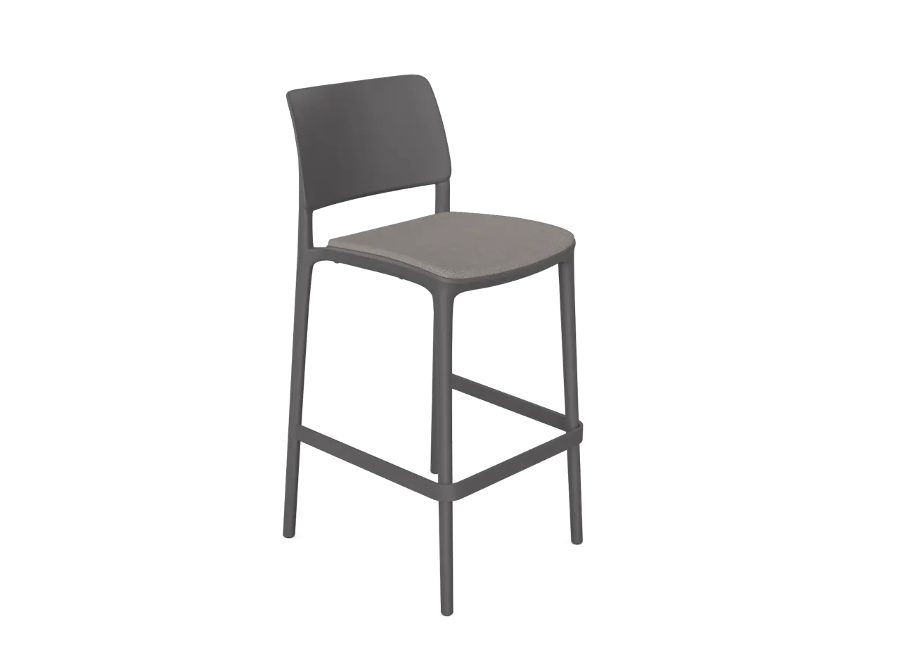 Konya Bar Stool - 650H - Upholstered, Stool
