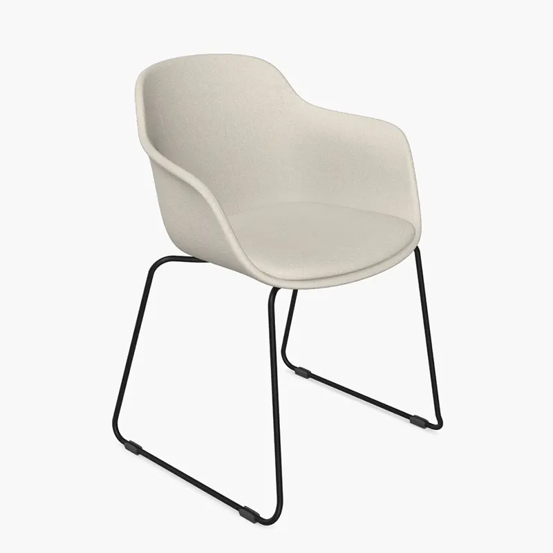 Loria Upholstered Arm Chair - Sled, Chair