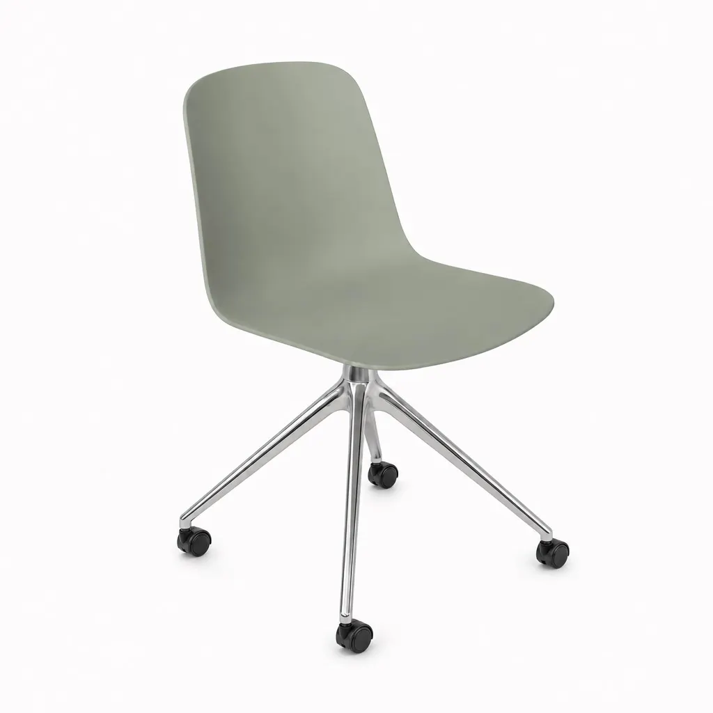 Loria Side Chair - 4 Star Castor - Metal, Chair